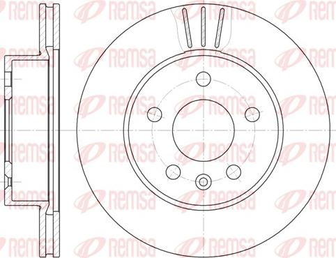 Remsa 6460.10 - Тормозной диск unicars.by