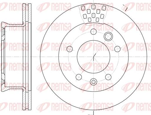 Remsa 6461.10 - Тормозной диск unicars.by