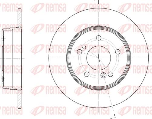 Remsa 6467.00 - Тормозной диск unicars.by