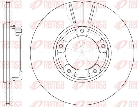 Remsa 6405.10 - Тормозной диск unicars.by