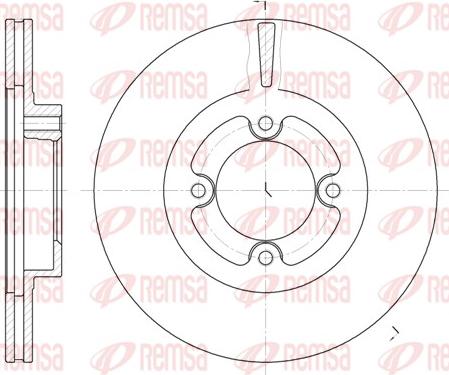 Remsa 6406.10 - Тормозной диск unicars.by