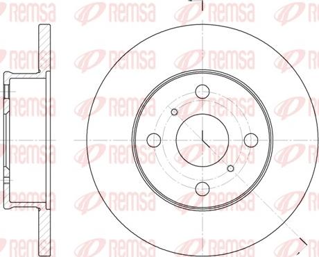 Remsa 6401.00 - Тормозной диск unicars.by