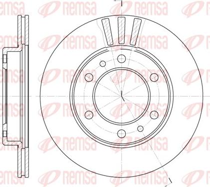 Remsa 6408.10 - Тормозной диск unicars.by