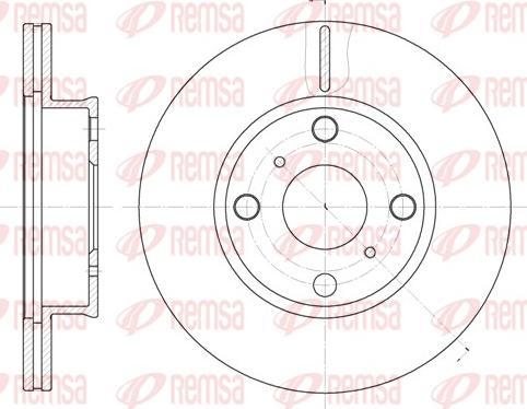 Remsa 6402.10 - Тормозной диск unicars.by