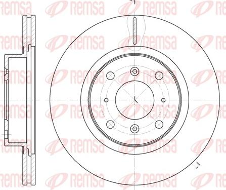 Remsa 6484.10 - Тормозной диск unicars.by