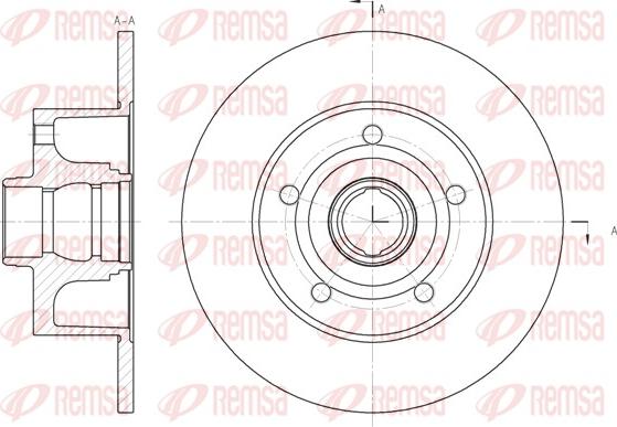 Remsa 6431.00 - Тормозной диск unicars.by