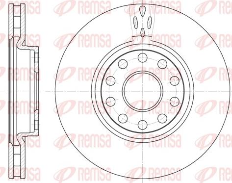 Remsa 6479.10 - Тормозной диск unicars.by