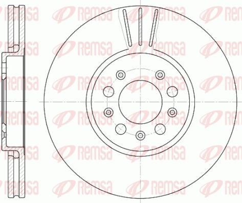 Remsa 6544.10 - Тормозной диск unicars.by