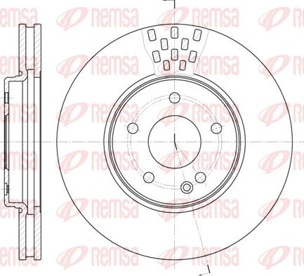 Remsa 6556.10 - Тормозной диск unicars.by