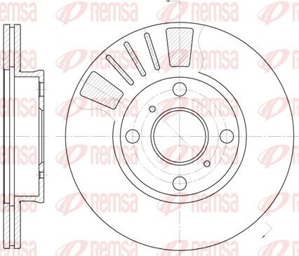 Remsa 6569.10 - Тормозной диск unicars.by