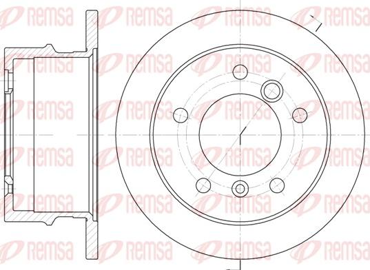 Remsa 6565.00 - Тормозной диск unicars.by