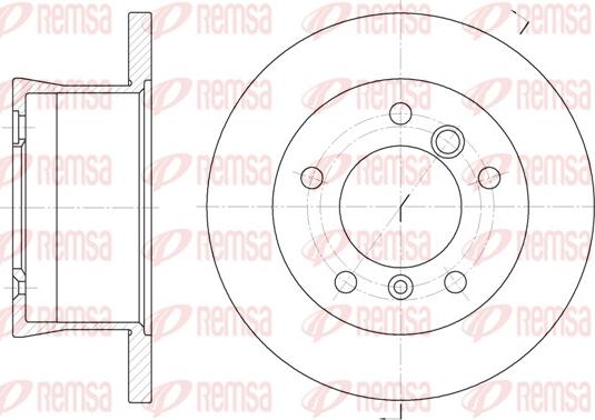 Remsa 6566.00 - Тормозной диск unicars.by