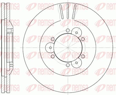 Remsa 6560.10 - Тормозной диск unicars.by