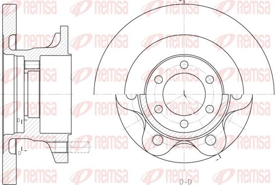 Remsa 6500.00 - Тормозной диск unicars.by