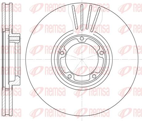 Remsa 6519.10 - Тормозной диск unicars.by