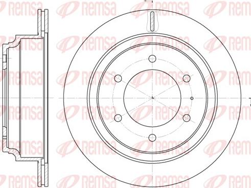 Remsa 6515.10 - Тормозной диск unicars.by