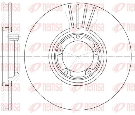 Remsa 6518.10 - Тормозной диск unicars.by