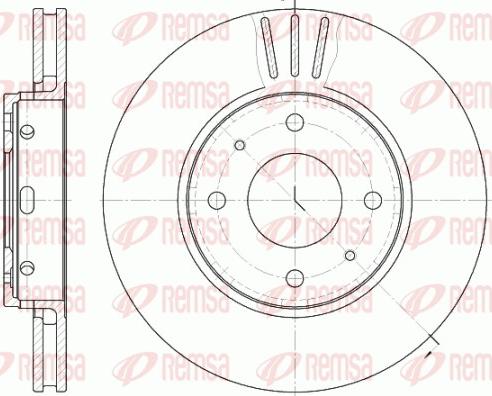 Remsa 6585.10 - Тормозной диск unicars.by