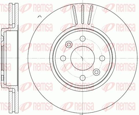 Remsa 6583.10 - Тормозной диск unicars.by