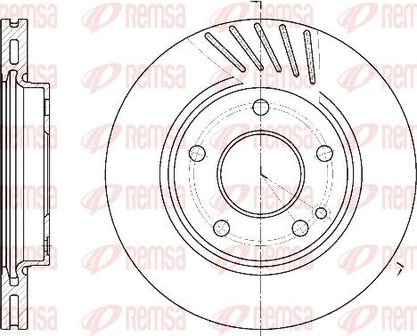 Remsa 6527.10 - Тормозной диск unicars.by