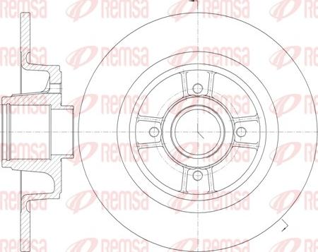 Remsa 6698.00 - Тормозной диск unicars.by