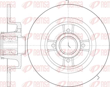 Remsa 6698.20 - Тормозной диск unicars.by