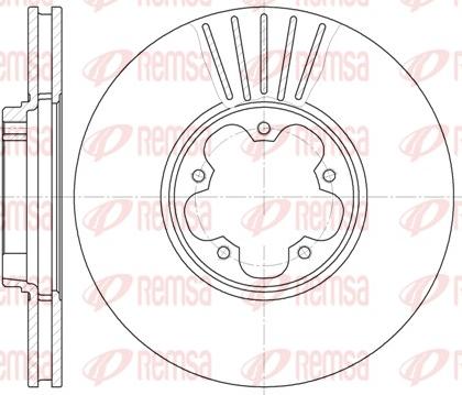 Remsa 6609.10 - Тормозной диск unicars.by