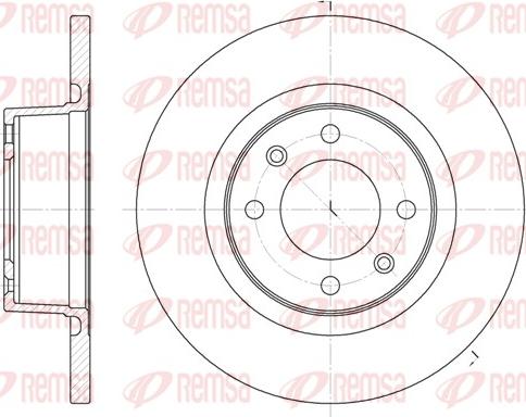 Remsa 6605.00 - Тормозной диск unicars.by