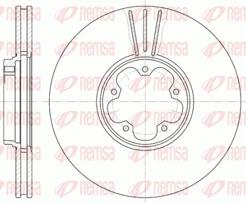 Remsa 6608.10 - Тормозной диск unicars.by