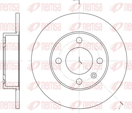 Remsa 6616.00 - Тормозной диск unicars.by