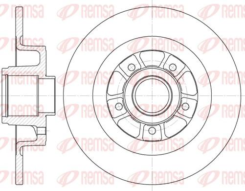 Remsa 6613.00 - Тормозной диск unicars.by