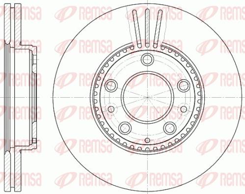 Remsa 6673.10 - Тормозной диск unicars.by