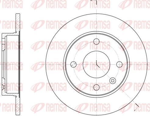 Remsa 6094.00 - Тормозной диск unicars.by