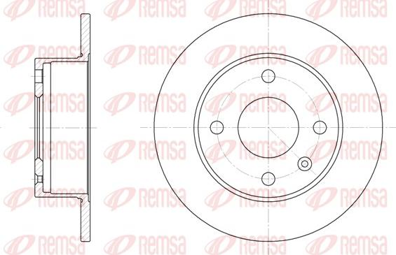 Remsa 6095.00 - Тормозной диск unicars.by