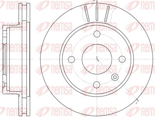 Remsa 6097.10 - Тормозной диск unicars.by