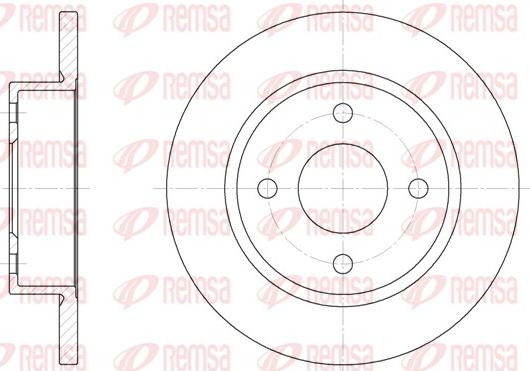 Remsa 6047.00 - Тормозной диск unicars.by