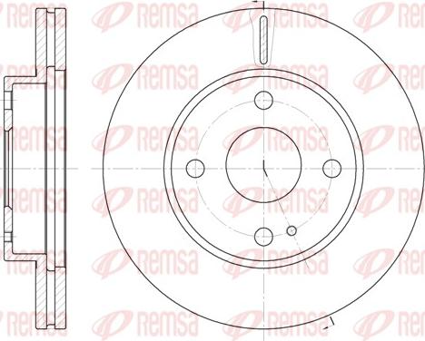 Remsa 6056.10 - Тормозной диск unicars.by