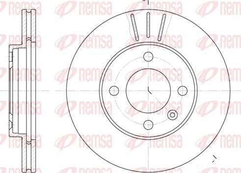 Remsa 6084.10 - Тормозной диск unicars.by