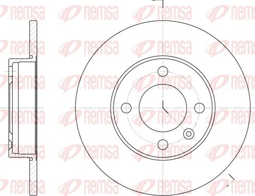 Remsa 6086.00 - Тормозной диск unicars.by