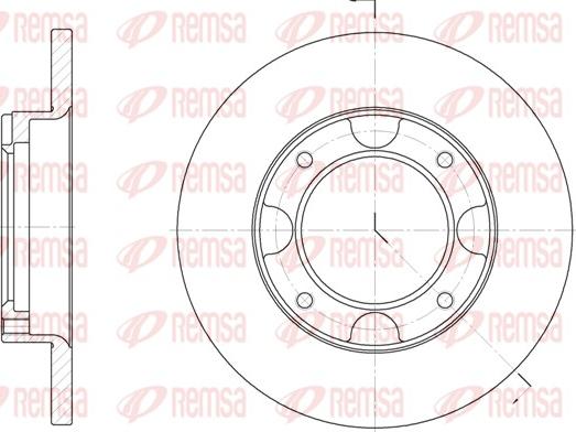 Remsa 6039.00 - Тормозной диск unicars.by