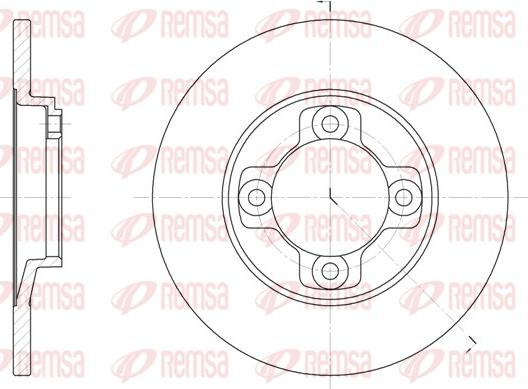 Remsa 6031.00 - Тормозной диск unicars.by