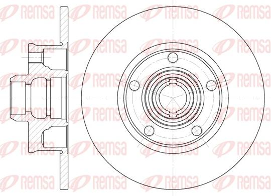 Remsa 6025.00 - Тормозной диск unicars.by