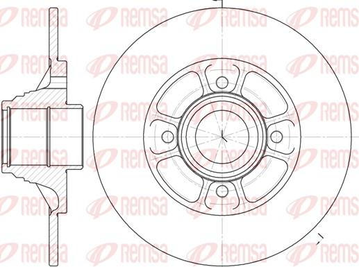 Remsa 6075.00 - Тормозной диск unicars.by