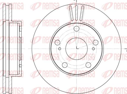 Remsa 61976.10 - Тормозной диск unicars.by