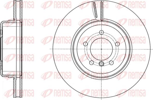 Remsa 61491.10 - Тормозной диск unicars.by