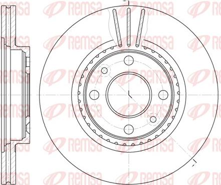 Remsa 6144.10 - Тормозной диск unicars.by