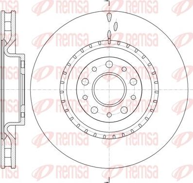 Remsa 61458.10 - Тормозной диск unicars.by