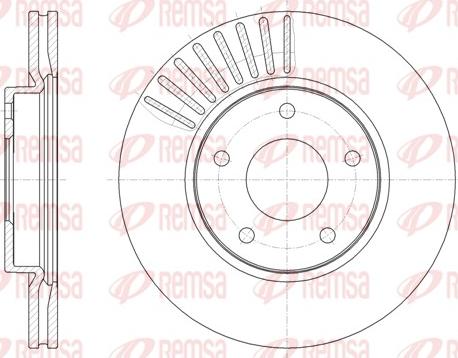 Remsa 61466.10 - Тормозной диск unicars.by