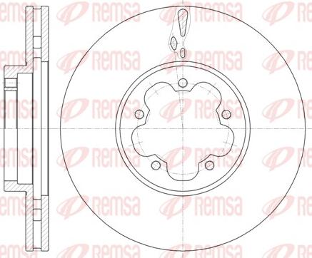 Remsa 61460.10 - Тормозной диск unicars.by