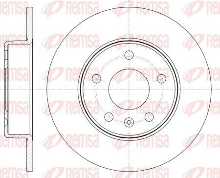 Remsa 61468.00 - Тормозной диск unicars.by